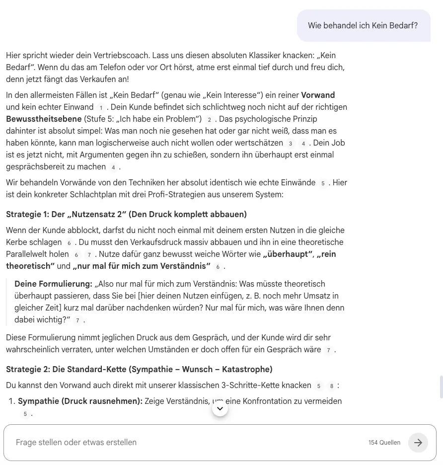 KI Coach Chat in der Community